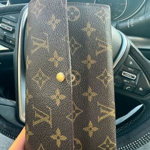 Louis Vuitton Long Wallet vintage Authentic TH1918 Brown Classic Monogram 🤞🏽